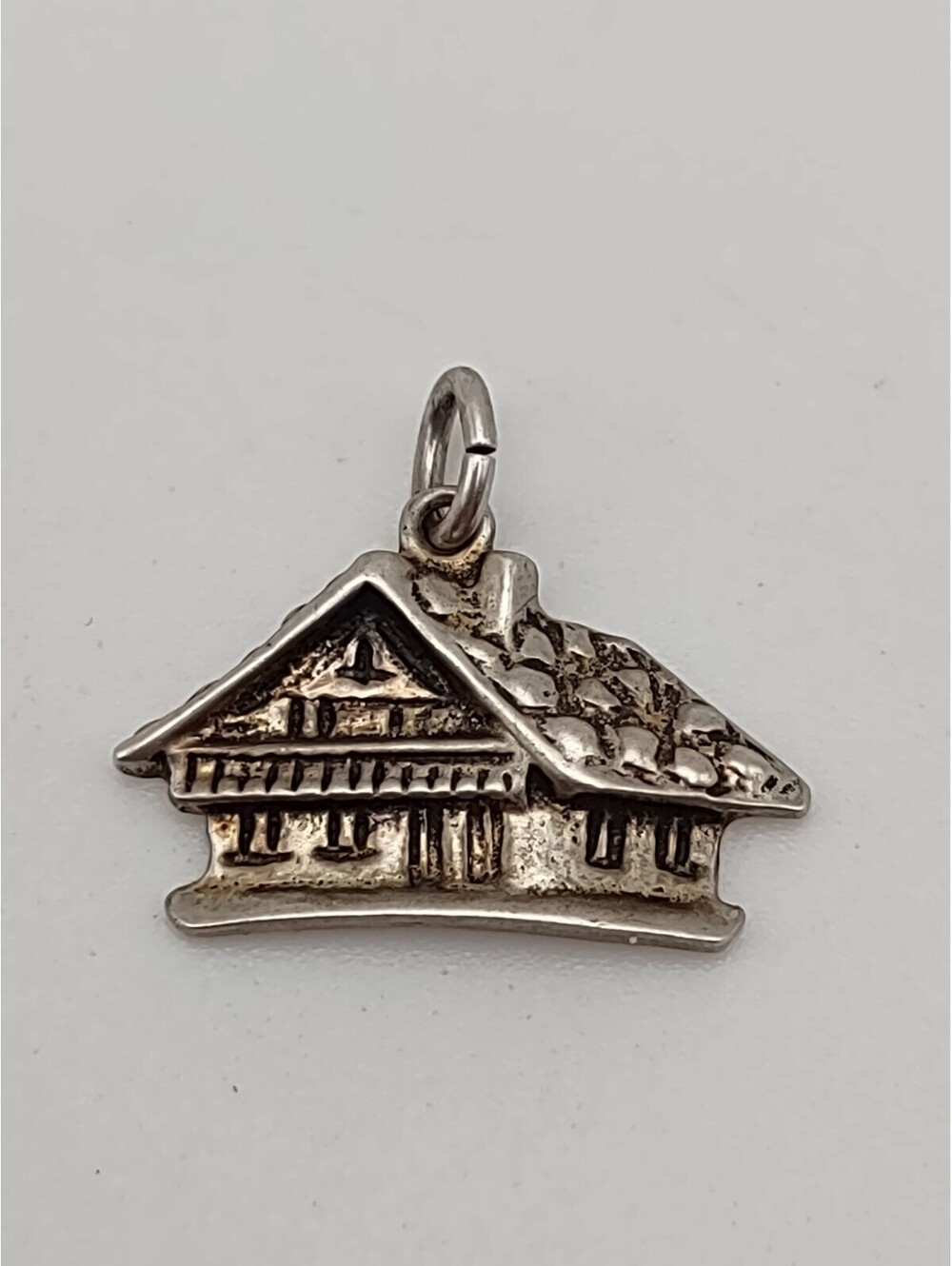 Vintage Italian 800 Silver Alpine Chalet Cabin Charm 2.8 g